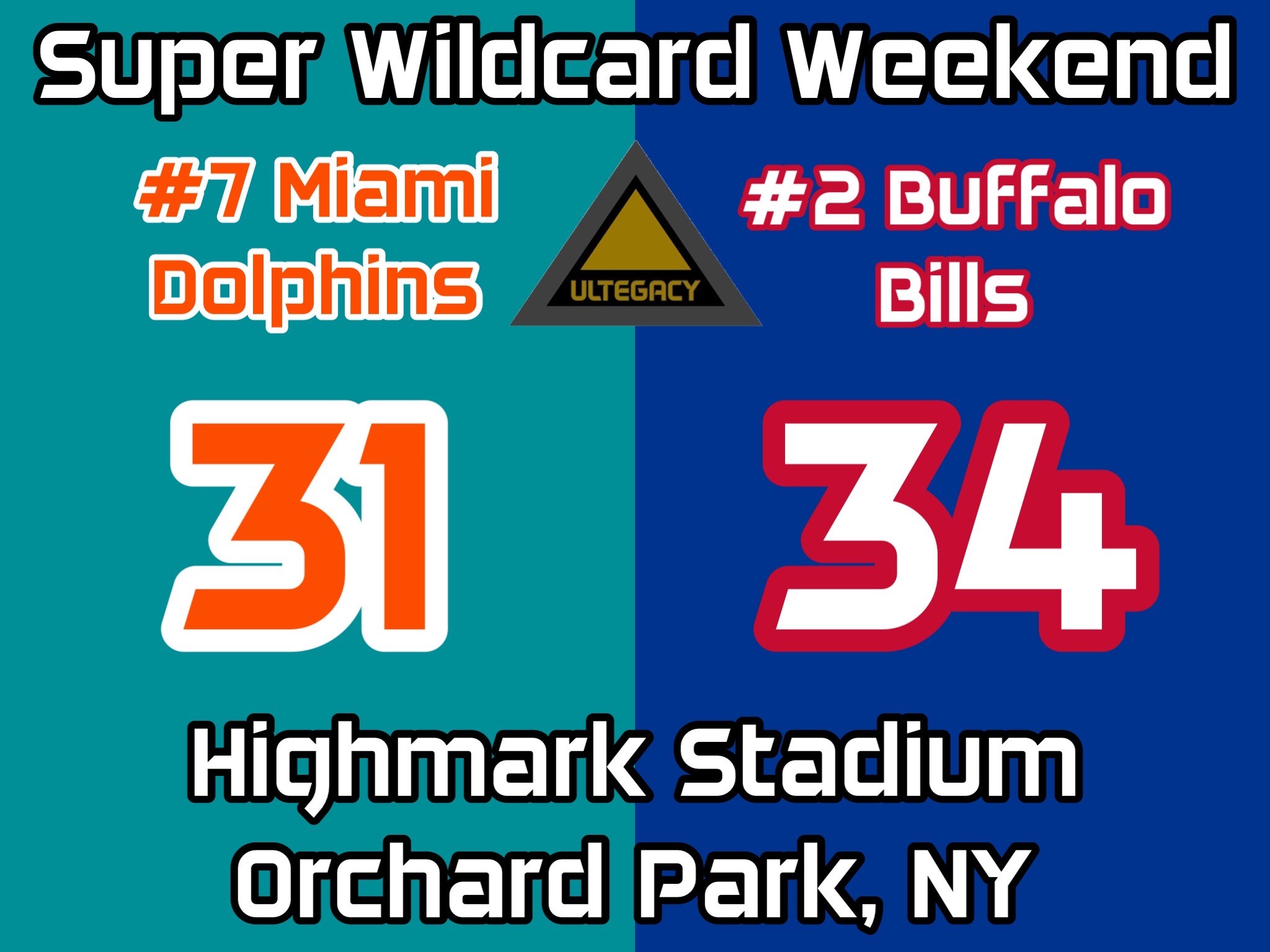 The 2 Seed Bills ESCAPE a HUGE upset by beating the 7 seed Dolphins 34-31