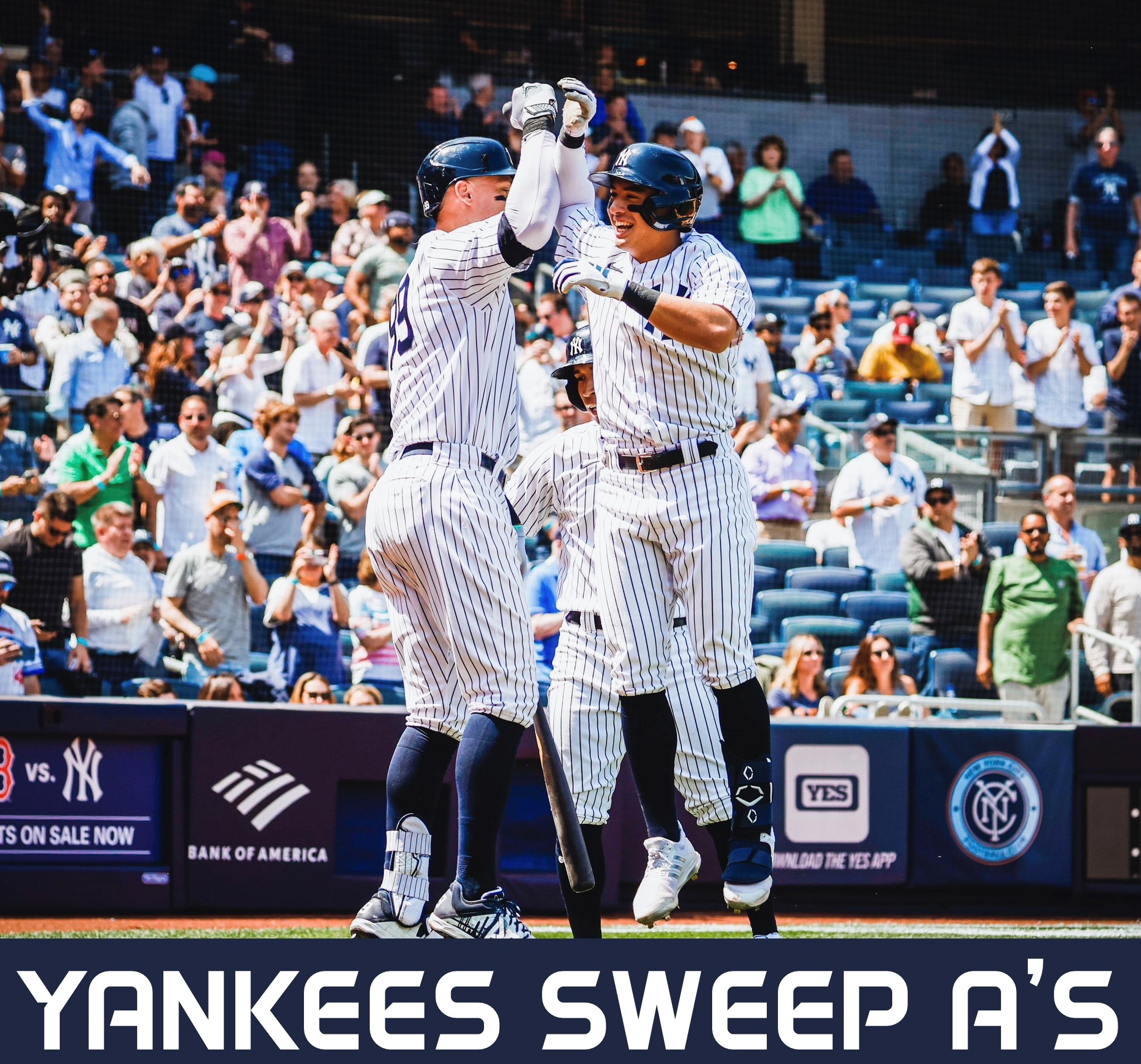 Yankees Sweep Athletics